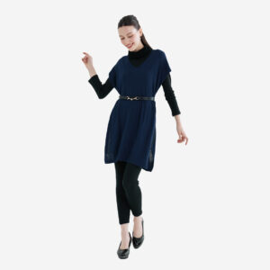 OC077 V-Neck Long Vest